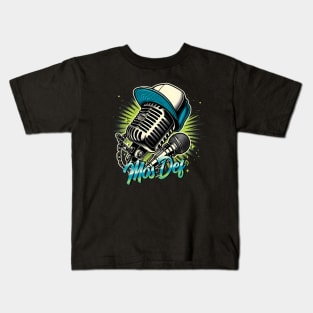 rerto mos def microphone Kids T-Shirt